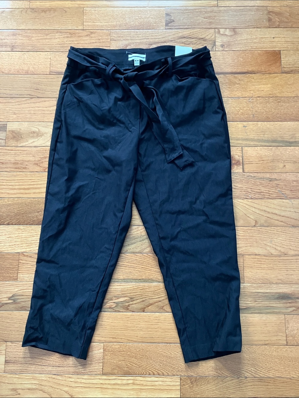 NWT Jules & Leopold Women’s Black High Waist Slim Leg Capri Length Dress Pant 1X
